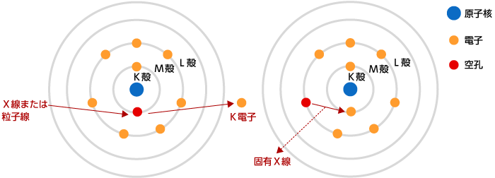 蛍光Ｘ線の図