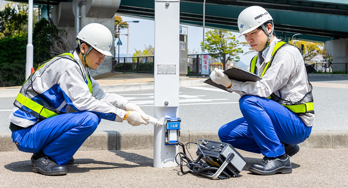 POLE　SCANNER　 ぐる探による道路附属物点検