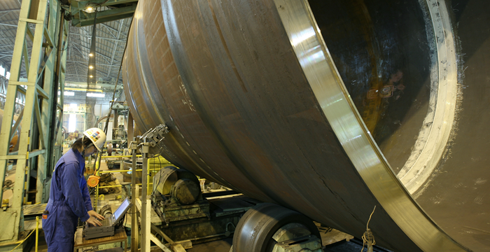 Inspection of girth welding on the reactor by using TOFD method