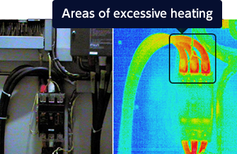 Identify the cause for excessive heating from thermal gradient