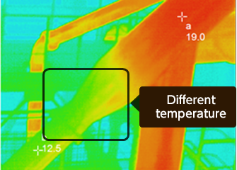 Thermogram of pipe occlusion